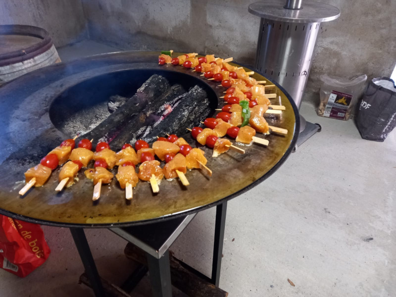 Mini brochettes au brasero