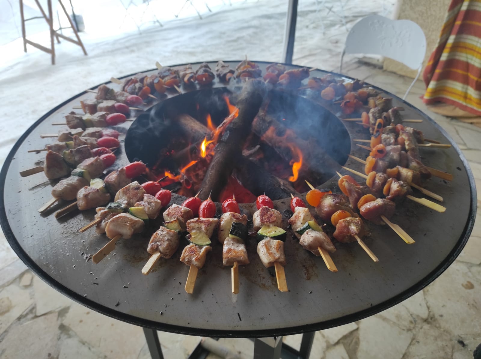 Brochette au brasero